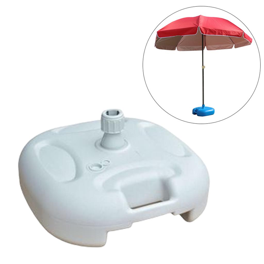 1 Piece Umbrella Stand Base Parasol Water Filled Sunshade Outdoor Furniture Parts for Yard Garden Fishing Beach 42x42x17cm
