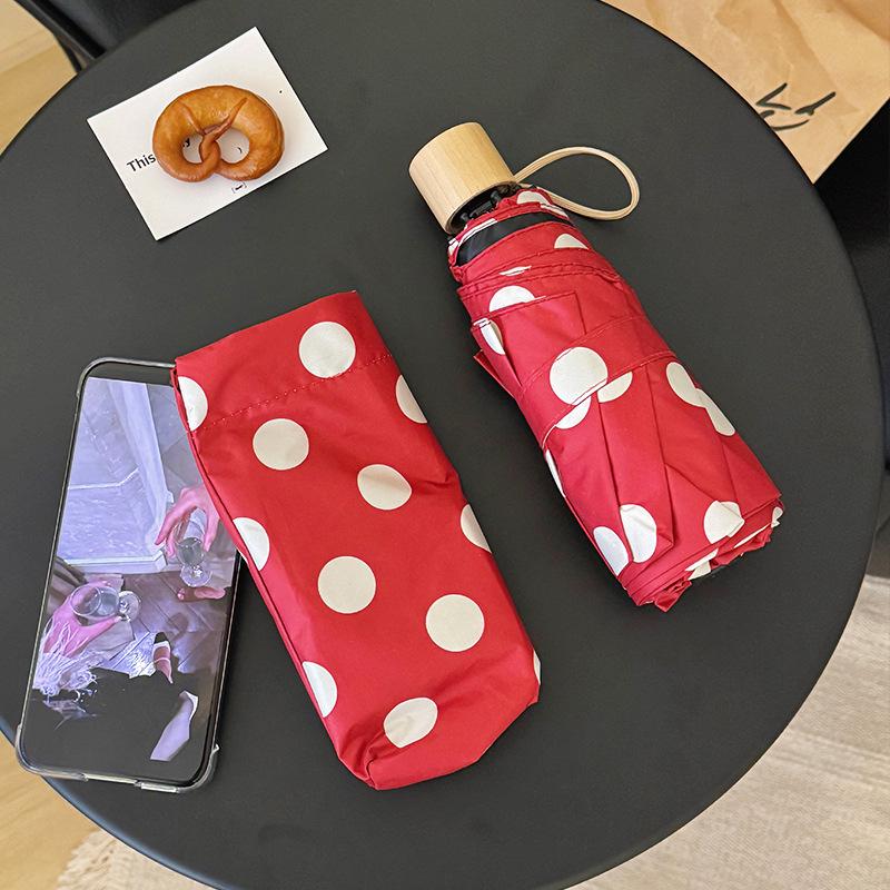 Chic Student Folding Umbrella: UV Protection, Dual-Use Automatic Sunshade