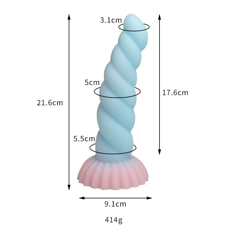 Thousand Hundred Fun Silicone Dildo - Female Erotic Toy for Anal Insertion & Masturbation