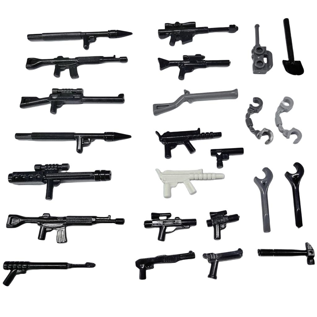 Militare WW2 Arma Pistole Soldato MOC 57899 58247 SWAT Città Playmobil Mini Action Figure Parti Esercito Blocchi da Costruzione Mattoncini Giocattoli