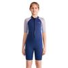 Kids 2.5mm Neoprene Wetsuit Snorkeling Surfing Diving Warm Full Body Short Sleeve Dive Suit Girls