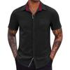 Mens Short Sleeve Button Down Shirts Casual Lightweight Shirts Vacation Beach Summer Tops Work Top With Pocket Tshirt