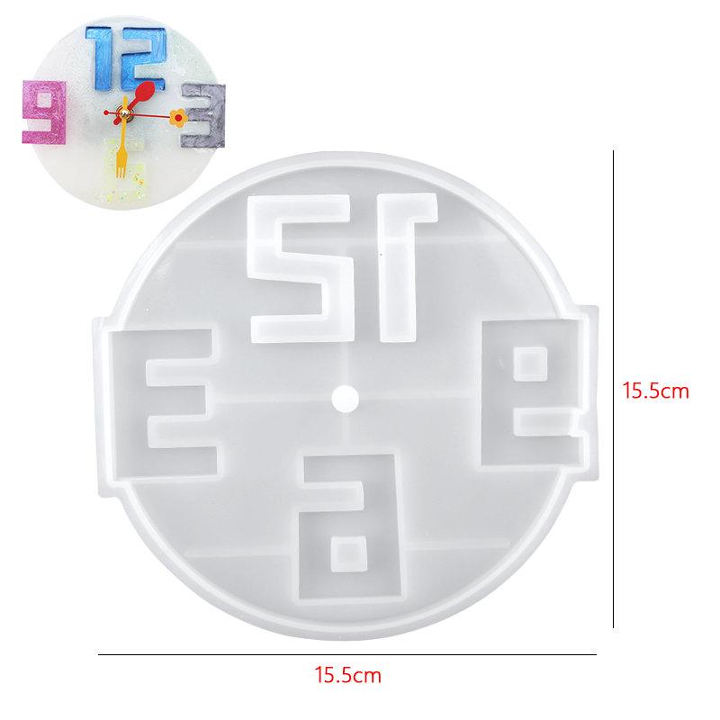 10cm 15cm Silicone Clock Mold Clock Resin Silicone Mould Casting Tools Handmade Jewelry Making Tool DIY Crafts Epoxy Resin Molds