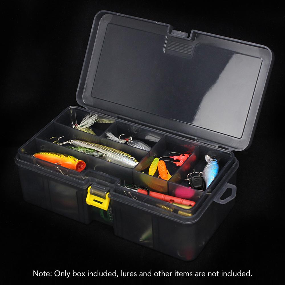 Double Layer Fishing Box Lure Case Portable Fishing Storage Bucket Waterproof Fishing Bait Box Fishing Tool Case Bait