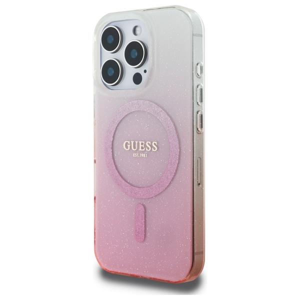 Guess Guhmp16Xhgrcelp Iphone 16 Pro Max6.9 Różowy/Pink Hardcase Iml Brokatowy Gradient Magsafe