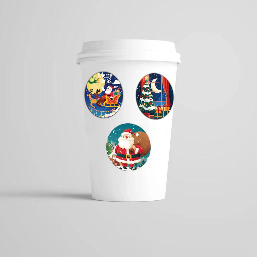 500PCS Cartoon Creative Christmas Gift Stickers Sealing Stickers Merry Christmas Adhesive Labels