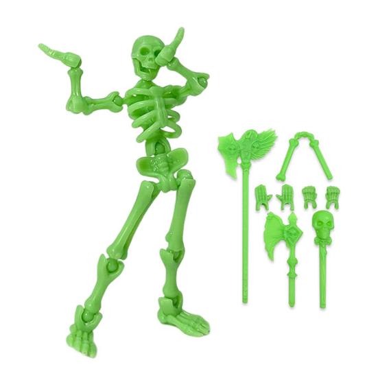 3D Printed Skeleton Action Figure Plastic Articulated Skeleton Toy with Movable Joints Collectible Action Figure for Desktop Decor