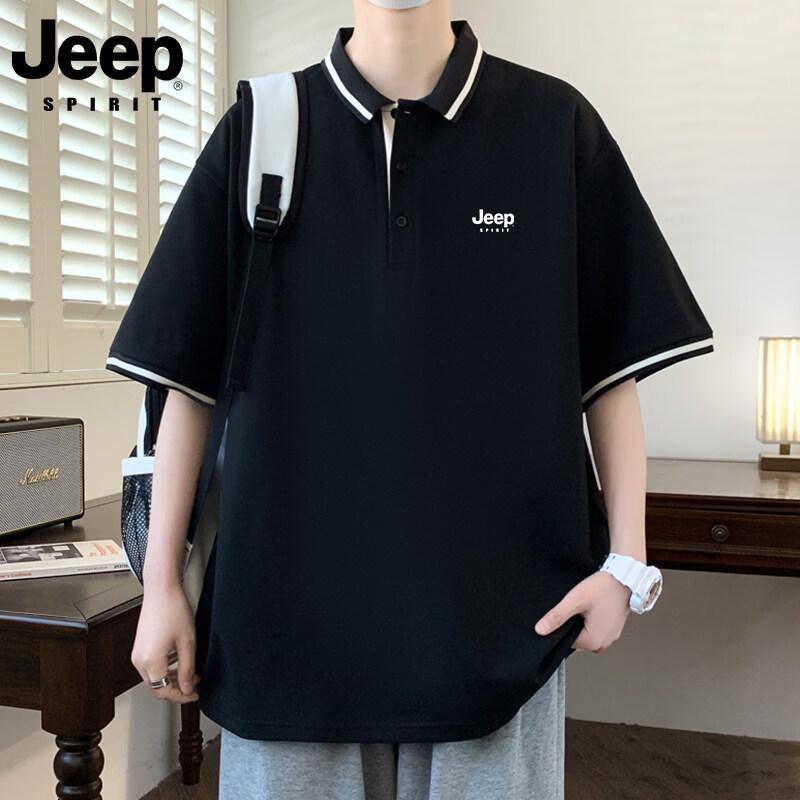 JEEP SPIRIT Men s Summer Loose Fit Polo Shirt XL
