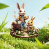 Easter Acrylic Garden Stake Decoration Multi-Function Yard Ornaments Waterproof Courtyard Statue for Outdoor Decoration