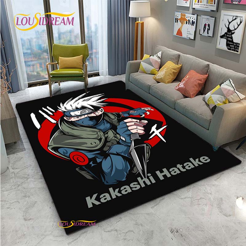 Naruto Cartoon Anime Carpet for Living Room Bedroom Cute Rugs Kitchen Table Door Kids Un-slip Floor Mats Alfombra Birthday gift