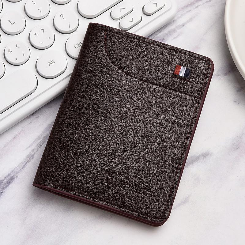 New Super Slim Soft Wallet Pu Leather Mini Credit Card Wallet Purse Card Holders Men Wallet Thin Small Short Coin Wallets