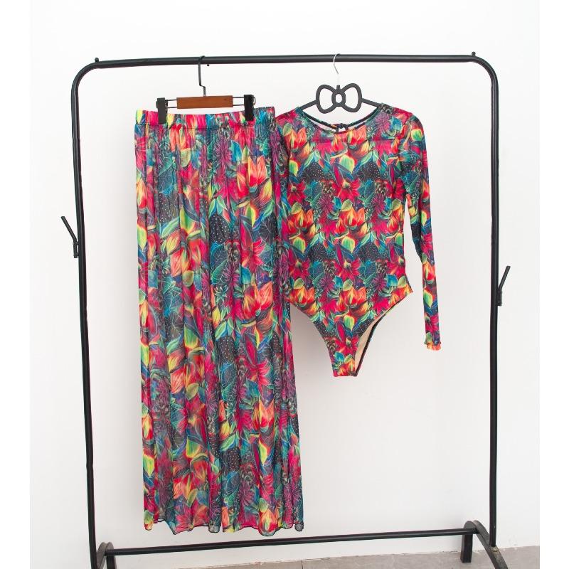 One-piece swimsuit women's two-piece set new swimsuit sun protection