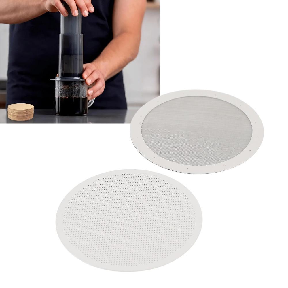 Stainless Steel Reusable Coffee Filter French Press Filter For French Press Coffee Maker 2#