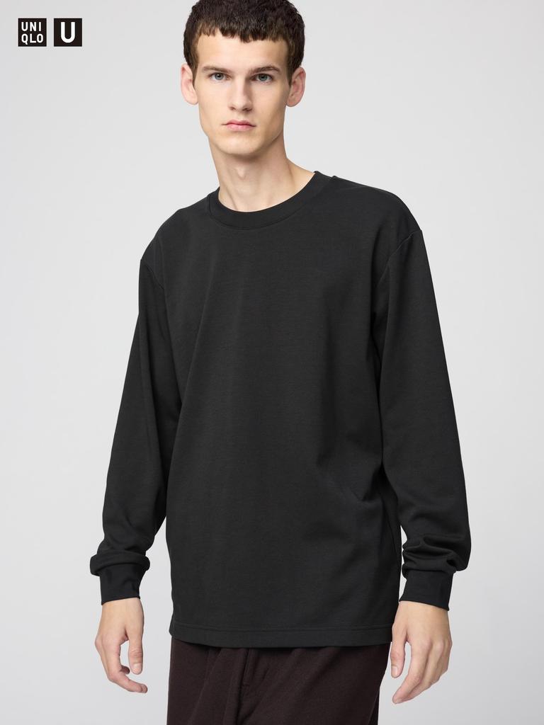 Uniqlo Airism Cotton Crewneck Tee  Long Sleeve 