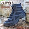 Men's Ultra-Light Tactical Mesh Boots - Breathable, Shock-Absorbing Summer Training and Security Footwear