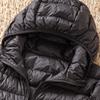 Women's Lightweight Down Jacket Short Warm Fashionable Hooded Lightweight Fitted Outerwear