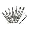 7Pcs Self Centering Hinge Bit Set Hex High Body Fast Change Accurate Holes for Door Cabinet Furniture Woodworking