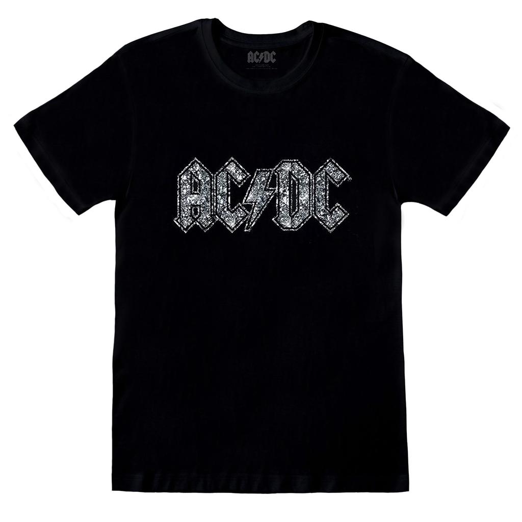 AC/DC Unisex Adult Diamante Logo T-Shirt