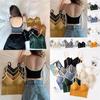 Comfortable Scoop Bralette Tops With U Back And Adjustable Straps For Women