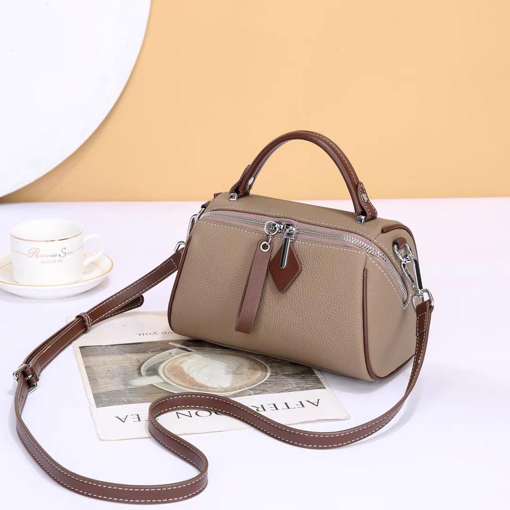 Small bag new women's fashion versatile mobile phone bag handbag Boston genuine leather women's bag messenger bag