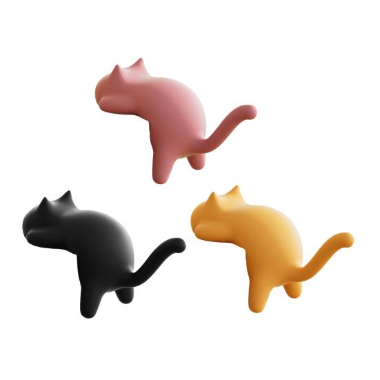 Niedliche Katzen Schreibtischkantenhaken Bohrerfreie Tischkantenaufhänger Kätzchenhaken Schreibtisch-Organizer Haken für Schlüssel Taschen Kopfhörer