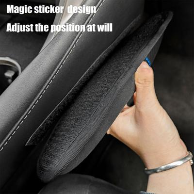 Car Knee Pads Leg Support Mat Car Center Console Elbow Protector Soft Memory Foam Interior Accessories for Rest Driver Passenger