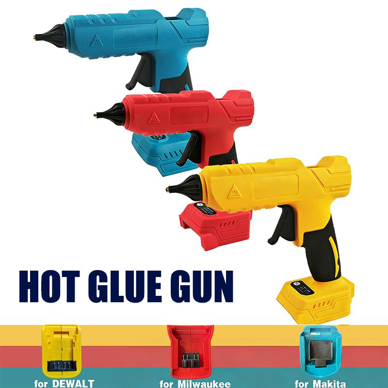 Hot Melt Glue Gun Electric 18V Battery Support Cordless Model 2 Glue Rods for Rapid Prototyping Tasks