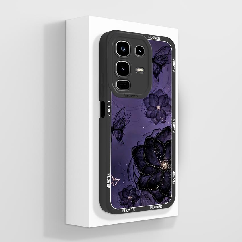 For Infinix Note 50x 50s 50 Pro Plus GT 10 30 Pro 5G Phone Cases Cute Cat Patterns Screen Protector Liquid Silicone Anti Slip Shell For Infinix Casing