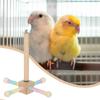 Grzędy dla ptaków do klatki Grzędy dla papug Obracające się o 360 stopni drewniane zabawki do klatek wewnętrznych Wolier zewnętrznych Transporterów podróżnych