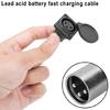 Female Plug Socket Mobility Scooter Panel Mount Port Easy Installation 3 Pin Socket Connector with Protective Cover