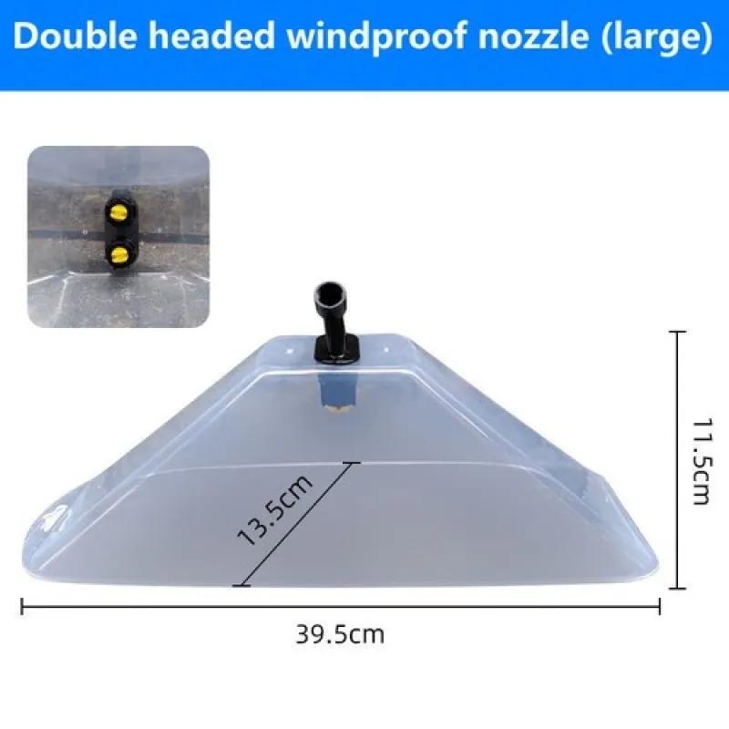 Garden Windproof Sprayer Power Sprinkler Cover Transparent Fan-type Atomizing Nozzle for Agricultural Irrigation Supplies