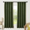 Rideaux en Velours Vert Sauge 84 pouces, Rideaux en Velours Super Doux Assombrissants pour Chambre