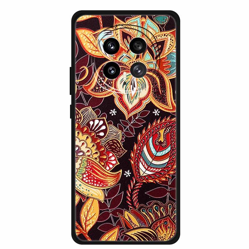 3D Emboss Case For Honor Magic 8 5G Phone Case 8 Pro Flowers Silicone Soft Coque Funda For Honor Magic8 Pro Back Cover Case Bag