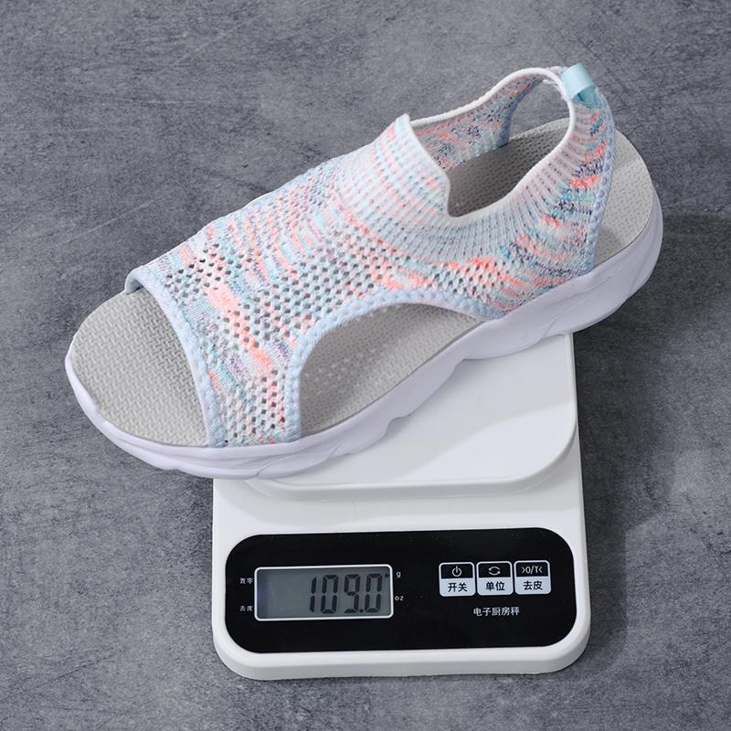 Women's Sandals Summer  Beach Breathable Flat Shoes Open Toe Casual Soft Walking Sandals for Girl Plus Size