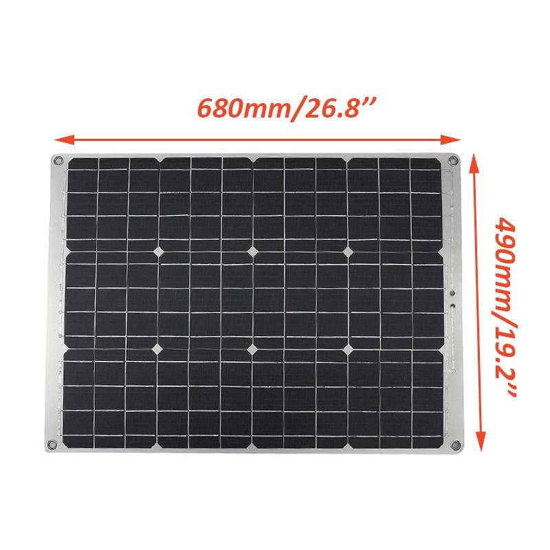 70W Dual 5V USB Solarpanel Effiziente Batterieaufladung für Wohnmobil Auto Boot Outdoor