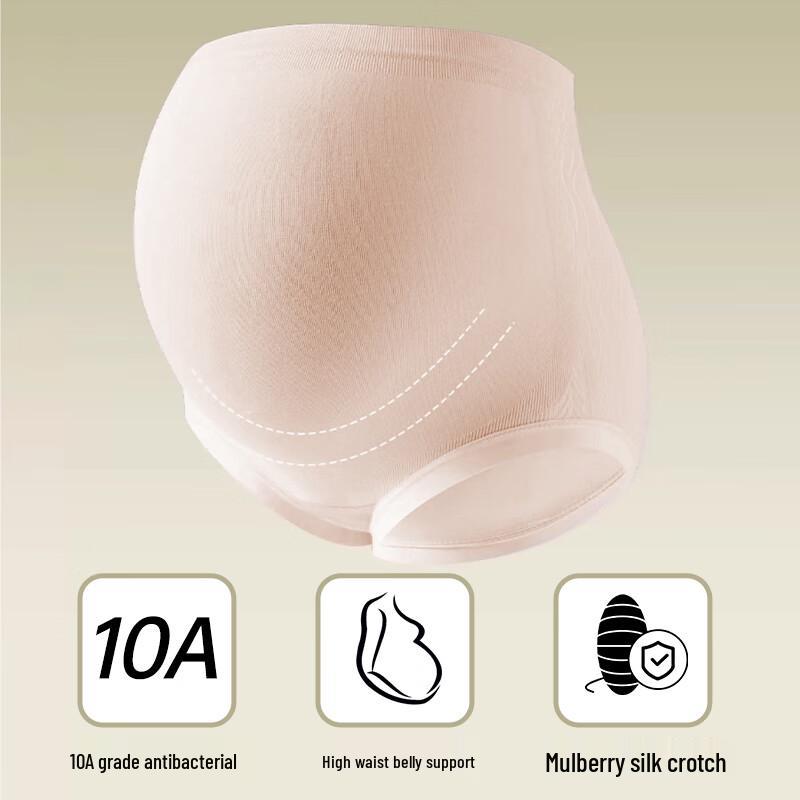Women's High-Waist Antibacterial Maternity Briefs