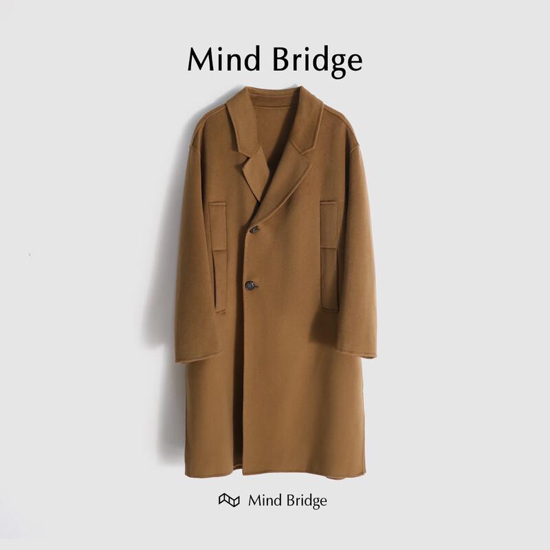 

Mind Bridge Men s Winter Wool Blend Mid-Length Overcoat M