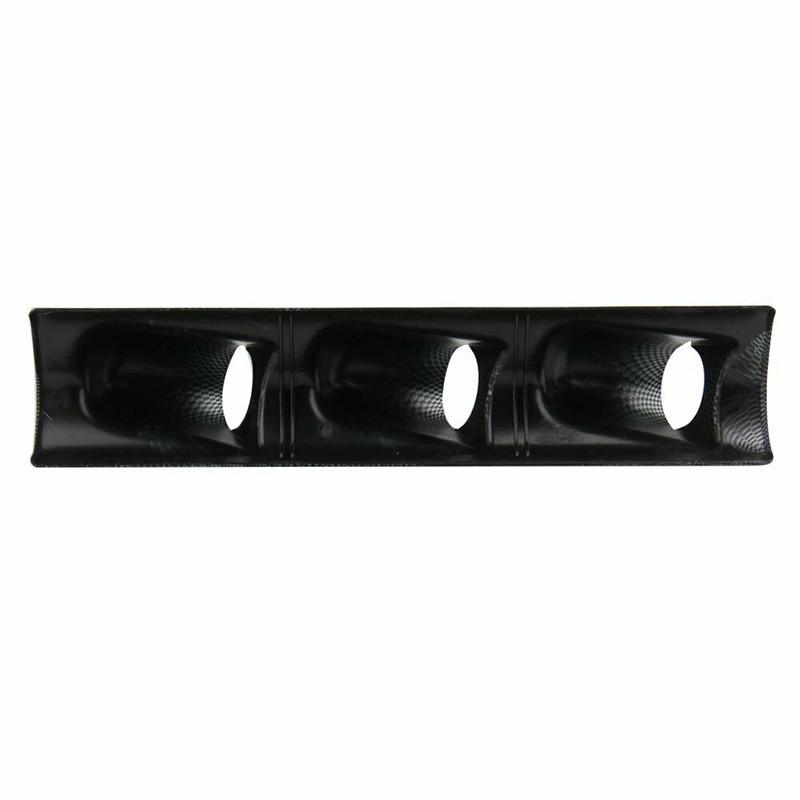 Universal 52mm Car Gauge Pod Universal Black/Carbon Three Hole Car Meters Holder A-Pillar Pod Triple Gauge Holder
