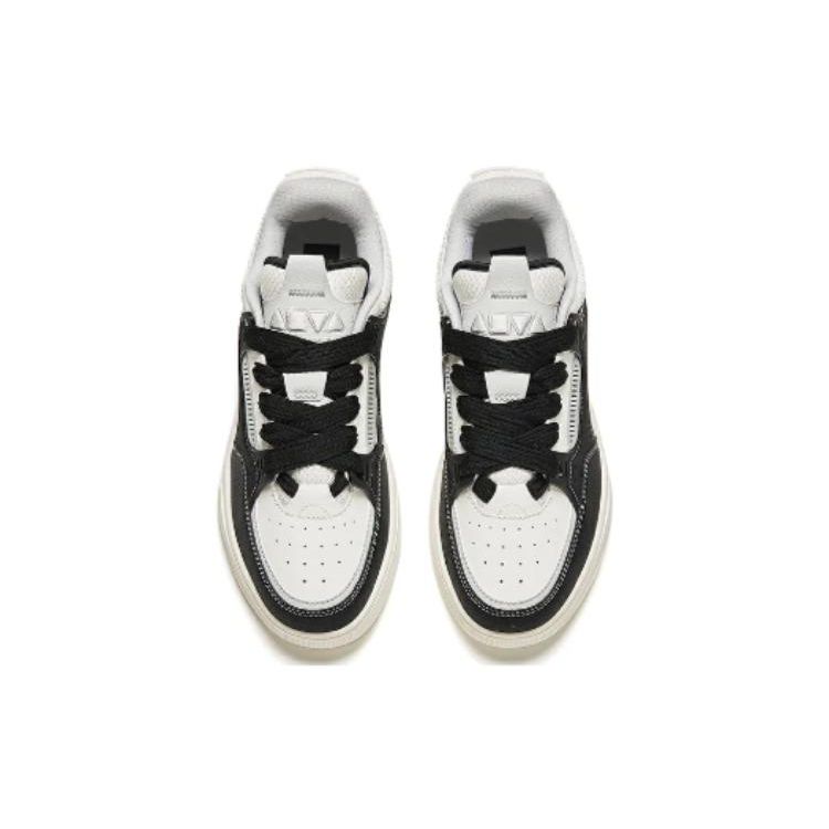 Anta Versatile Comfortable Shock Absorbing Durable Low Top Sneakers Men Sneakers Black White 112448040R-7