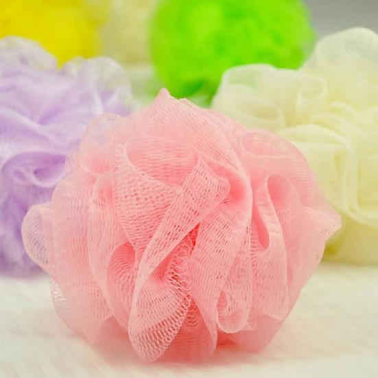 2 Stück Praktischer Reichhaltiger Schaum-Badeball Elastischer Schnelltrocknender Nylon-Duschball für Zuhause