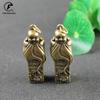 Copper Maitreya Buddha Statue Miniature Figurine Home Decoration Keychains Brass Casting Living Room Desk Feng Shui Decor Craft