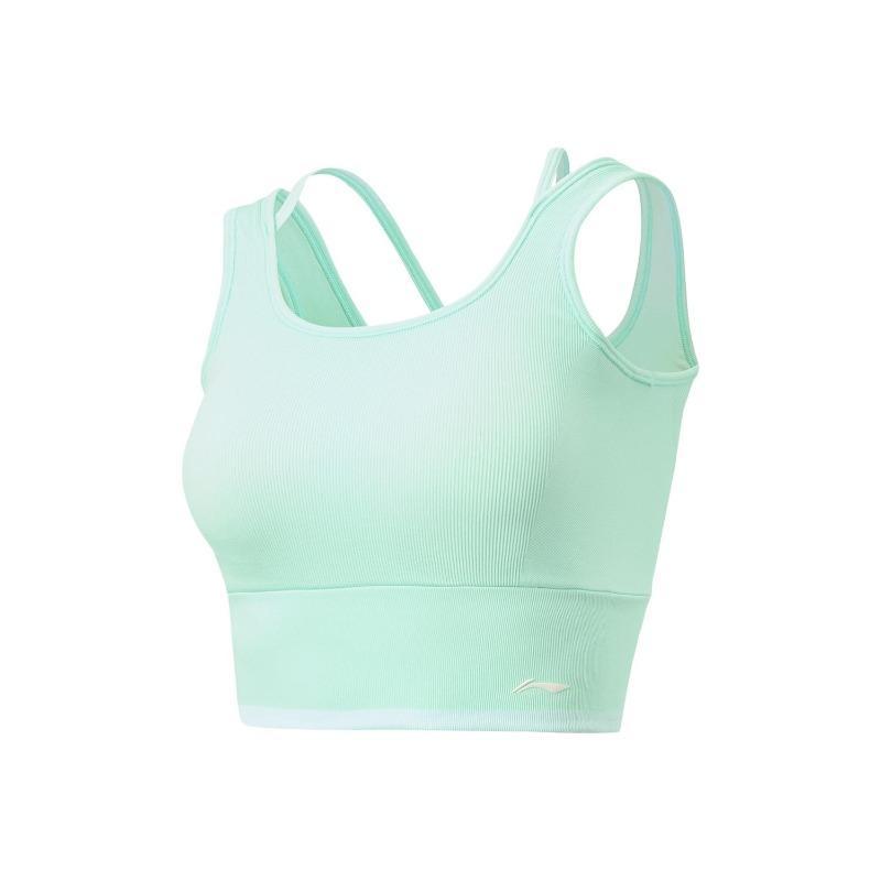 Li-Ning Fitness Series Minimalist Fashion Yoga Fitness Tight Vest Comfortable Sports Underwear Women AUDW018-3