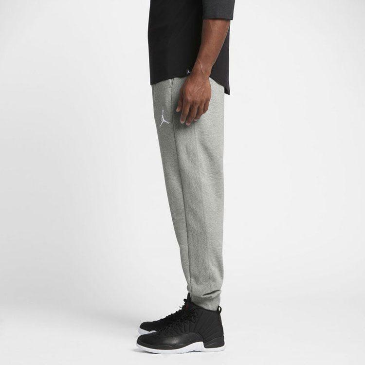 Jordan Air Knitted Sweatpants Men's Gray Moderate Straight Fit Pants 822661-063