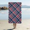Scottish Tartan Print Beach Towel Colorful Bath Towels For Girl Microfiber Quick Dry Custom Sand Free Beach Yoga Spa Gym Pool