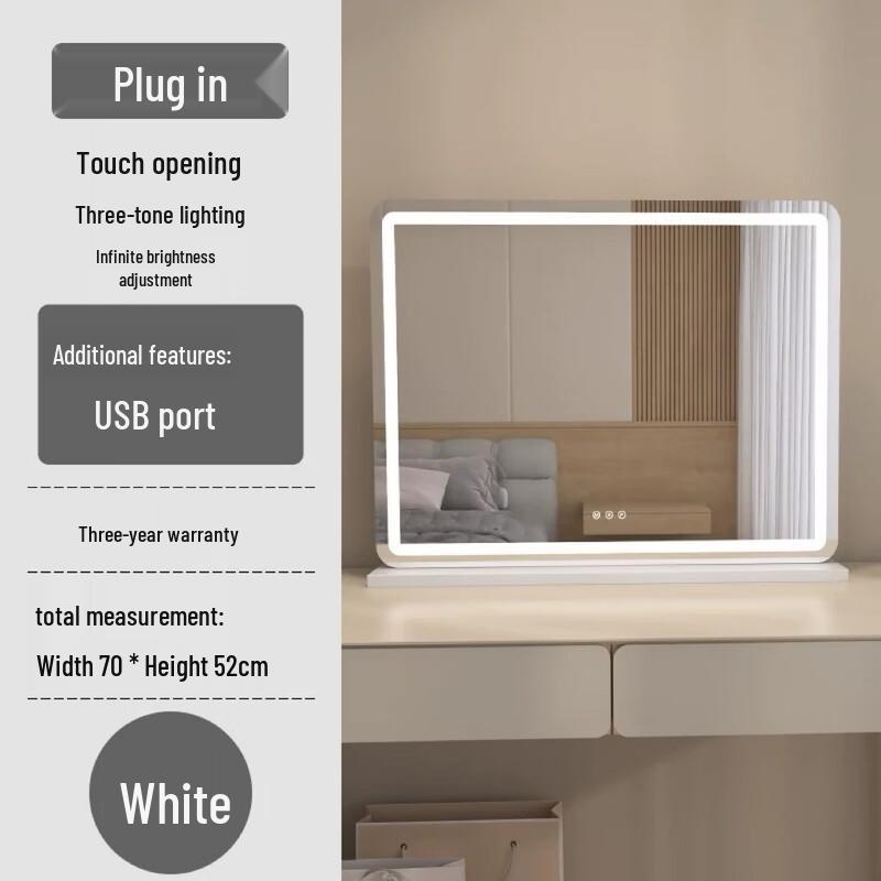 MARYYA Horizontal Tabletop Makeup Mirror