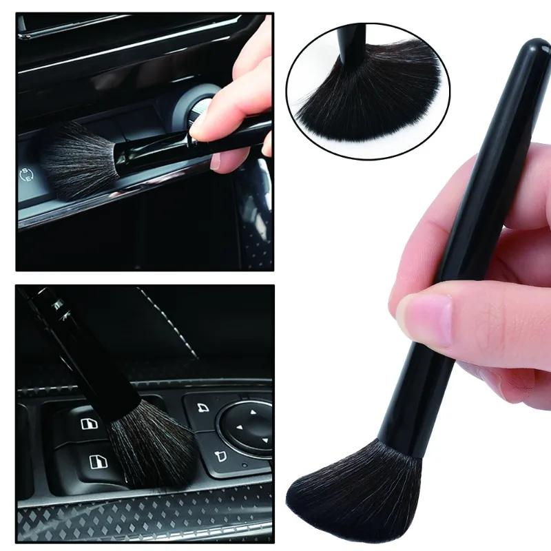 Auto Detail Pinsel Ultraweiche Borsten Reinigungsbürste Auto Innenraum Detailing Staubwedel Armaturenbrett Lüftungsschlitz Langer Griff Reinigungsbürsten