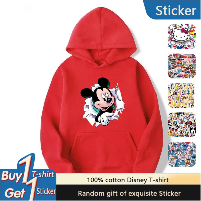 Disney Partner-Look Mickey Mouse Kapuzenpullover für Paare, Kinder-Hoodies für Frühling, Herbst und Winter