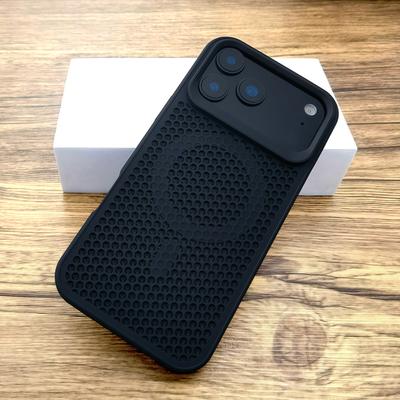 Capa Rígida de Dissipação de Calor de Luxo Para iPhone 17 Air 16 15 14 13 12 Pro Max 17Pro iPhone17 Mag Safe Magsafe Carregamento Sem Fio Capa