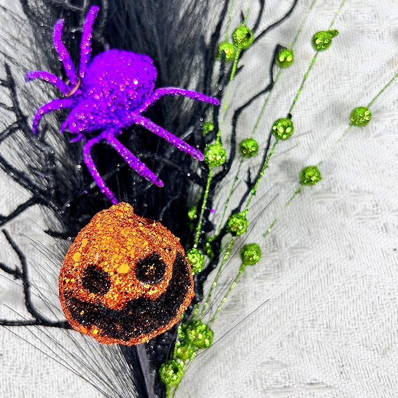 1PC Atmosphere Single Branch Halloween Pumpkin Decoration Sprigs Artifical Flower Ornament