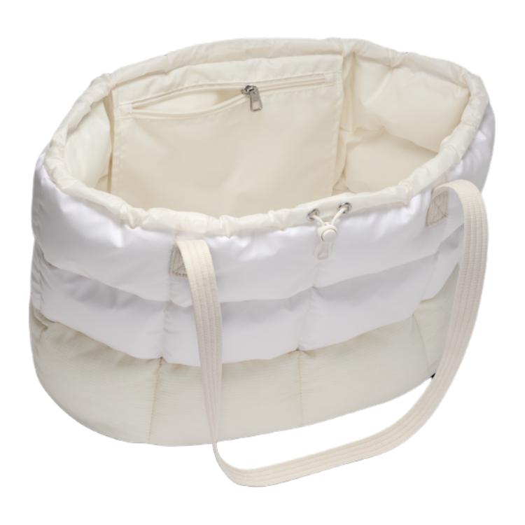 New Nike Sportswear Puffle Tote 24L Bag Light Orewood Brown/Phantom/Mink Brown FZ1316-104